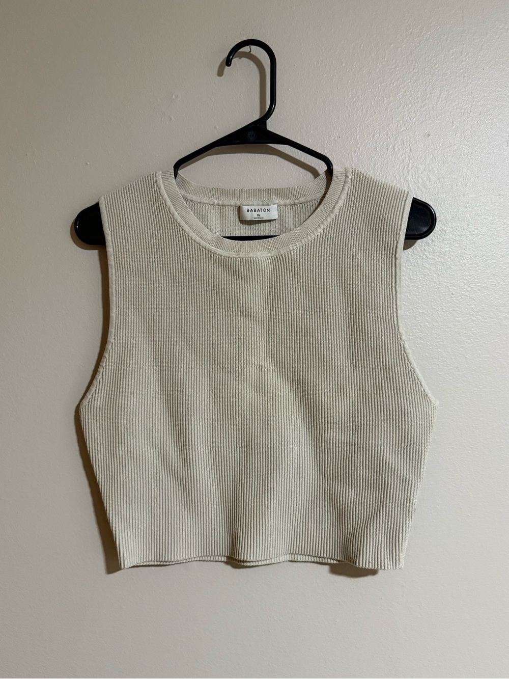 Aritzia Babaton Sculpt Knit Ribbed Tank Size XL